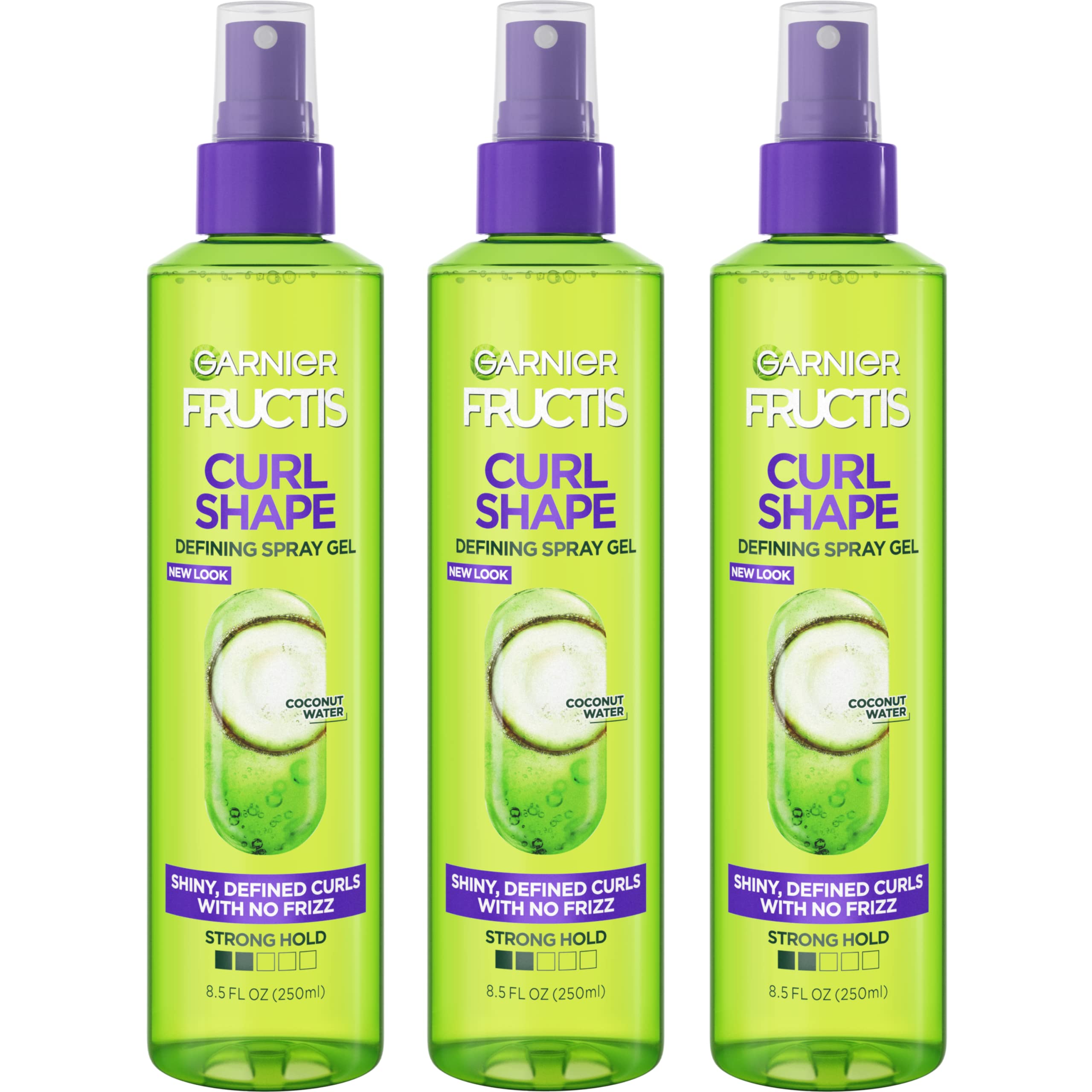 Garnier Hair Care Fructis Style Curl Shape Defining Spray Gel for Curly Hair, 3 Count